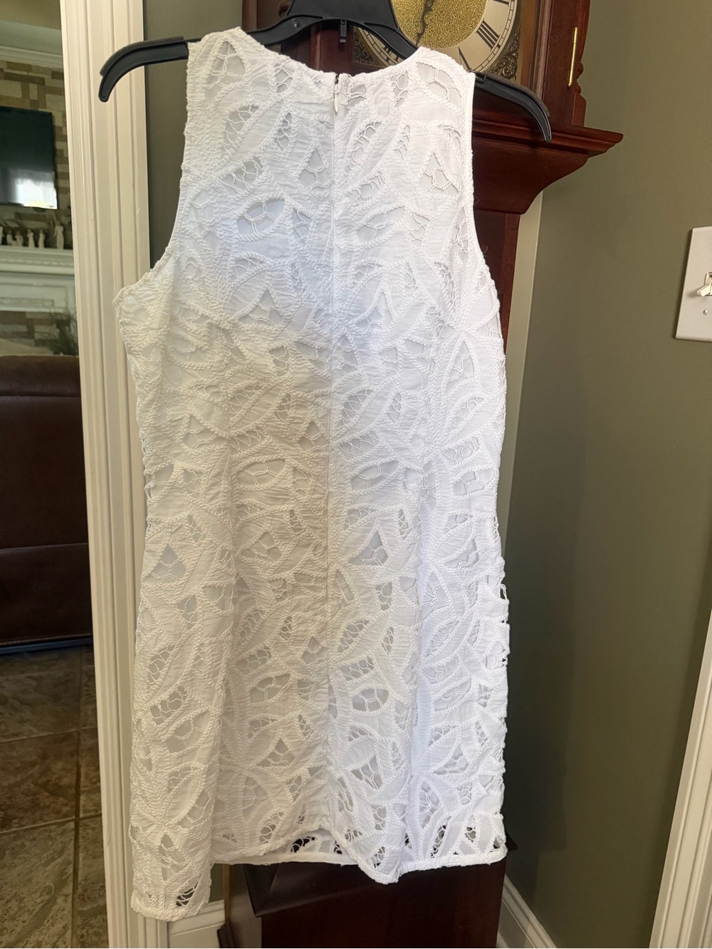 Ann Taylor LOFT White Crochet Lace Dress - Picture 3 of 8
